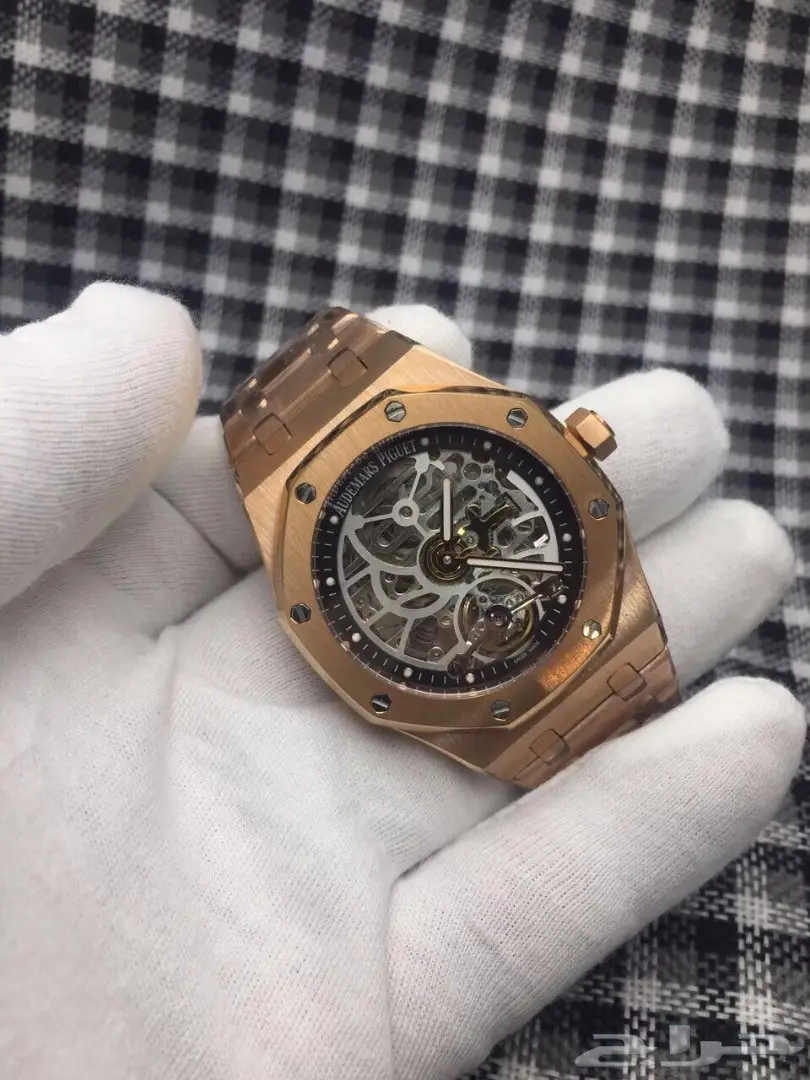 ساعات ماركة ادمر بيجت اوتوماتيك مكينة مكشوفة  (image 5)