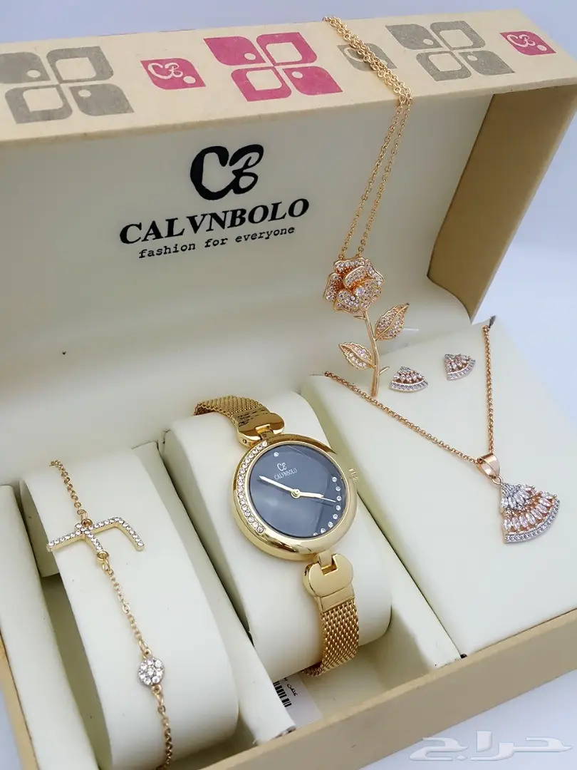 جديد ماركه كالفن بولو طقم نسائي ساعة واكسسوار (image 10)