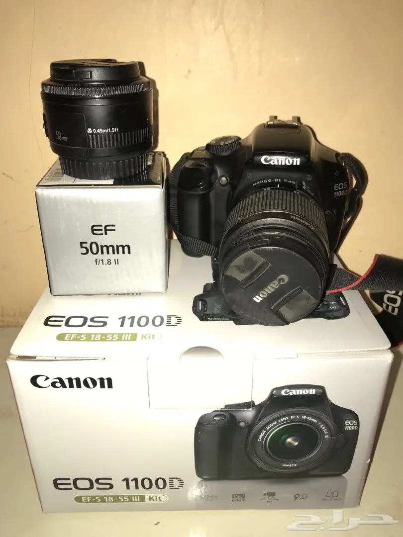 كاميرا كانون d1100 مع عدسة 50 m (image 2)