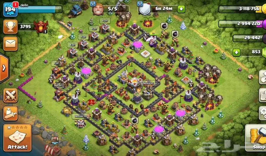 للبيع قرية كلاش اوف كلانس وكلاش رويال  (image 14)