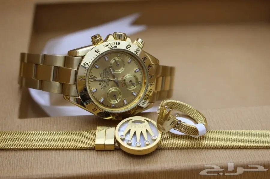 ساعه نسائي درجه نضيف ماركة رولكس موديل ديتونه