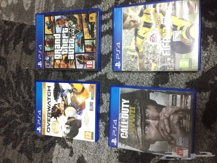 للبيع اشرطه ps4