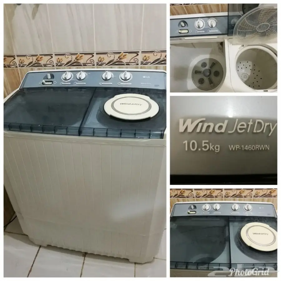 غسالة حوضين LG سعة 10.5 كلج للبيع