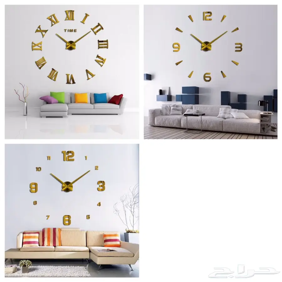 ساعة حائط 3D سعر مناسب توصيل لجميع المدن (image 8)