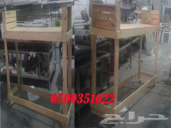 حامل حطب خشب بشكل جديد