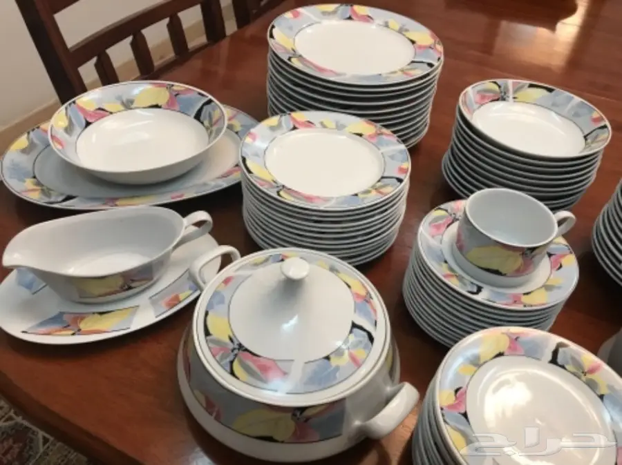 طقم سفرة برسولين صيني 94 قطعة (image 3)