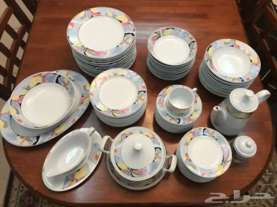 طقم سفرة برسولين صيني 94 قطعة (image 4)