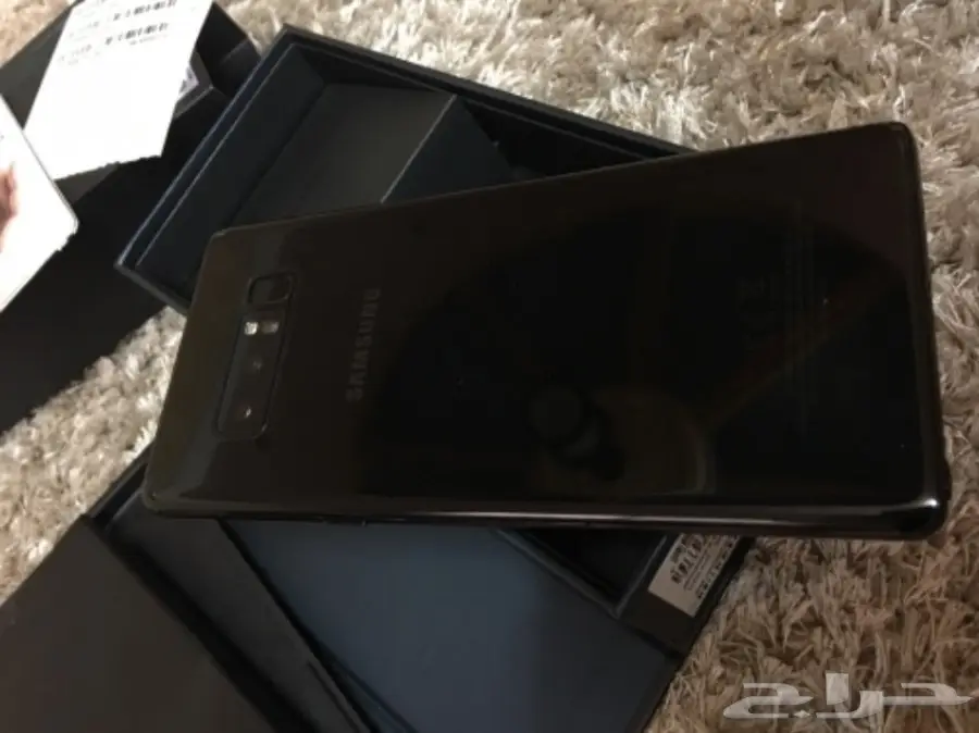 نوت 8 اسود مغلف حراري كامل معه شاحن سعره400 (image 2)