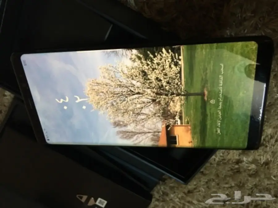 نوت 8 اسود مغلف حراري كامل معه شاحن سعره400 (image 3)