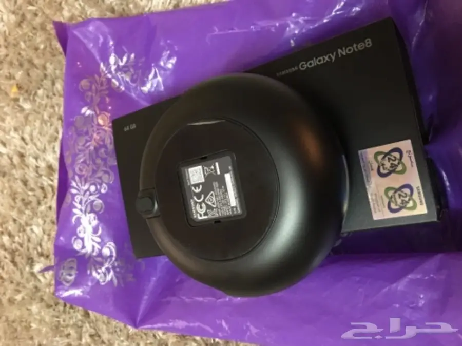 نوت 8 اسود مغلف حراري كامل معه شاحن سعره400 (image 6)