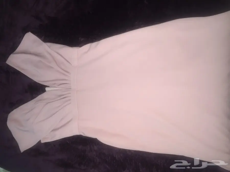 فستان وردي ناعم يناسب مقاس لارج 