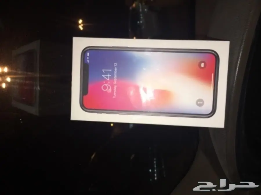 ايفون X (رمادي ) بغلاف الشركة  (image 1)