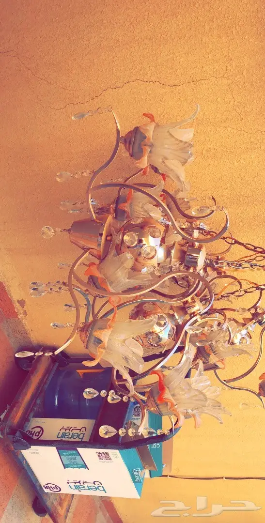 ثلاجة هوفر إيطالية + ثريات - للبيع - القصيم (image 3)