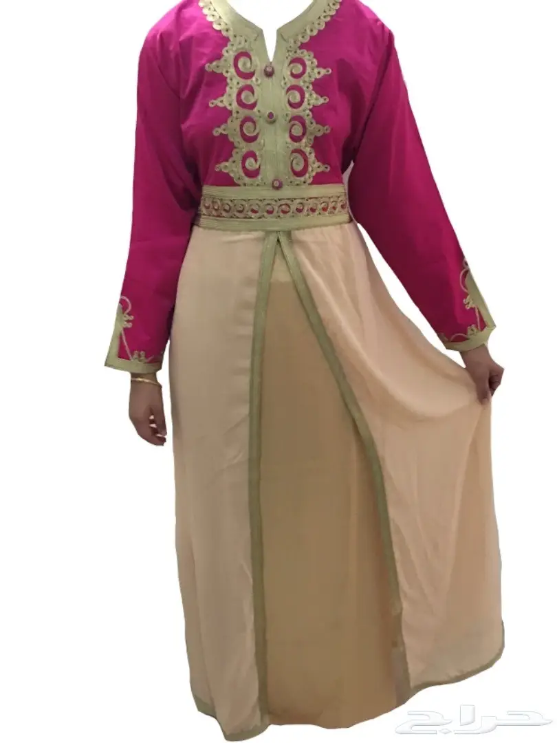 قفطان مغربي نسائي مقاس فري (image 4)