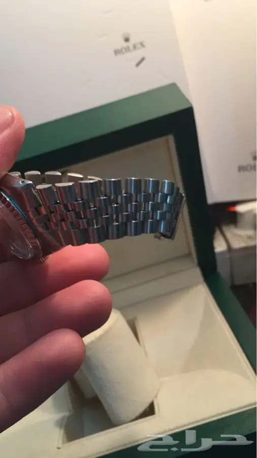 ساعة رولكس رجالي زجاج بلاستيك (image 2)