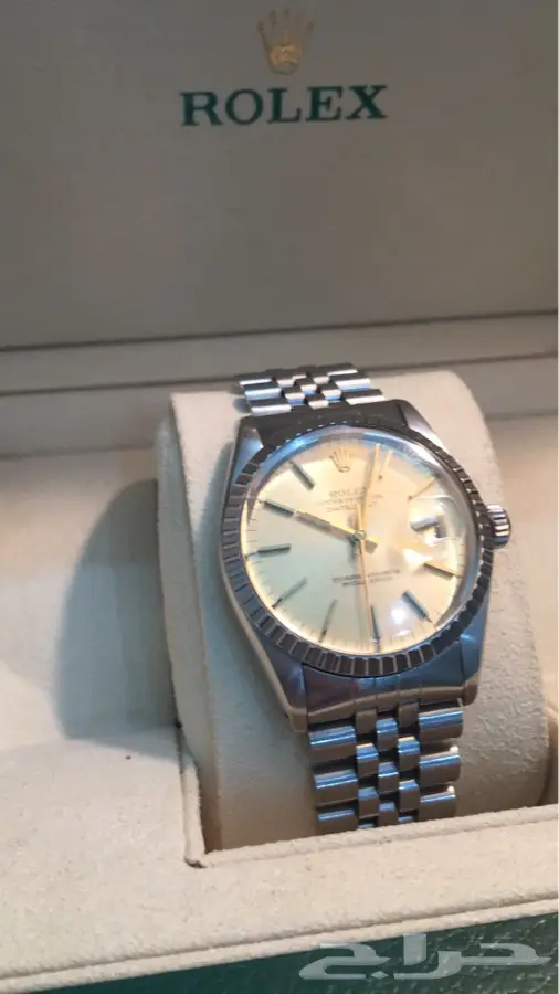 ساعة رولكس رجالي زجاج بلاستيك