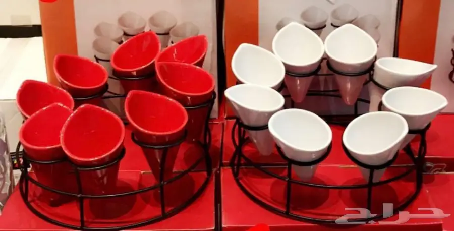 حامل بطاطس سيراميك مع ستاند حديد ب 40 ريال