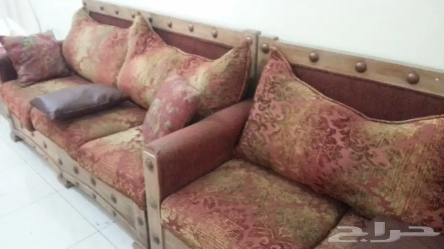 طقم كنب كلاسيك خرط حفر يدوي خشب زان روماني.. (image 4)