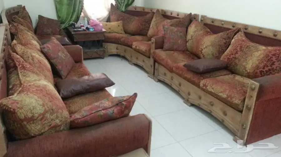 طقم كنب كلاسيك خرط حفر يدوي خشب زان روماني.. (image 5)