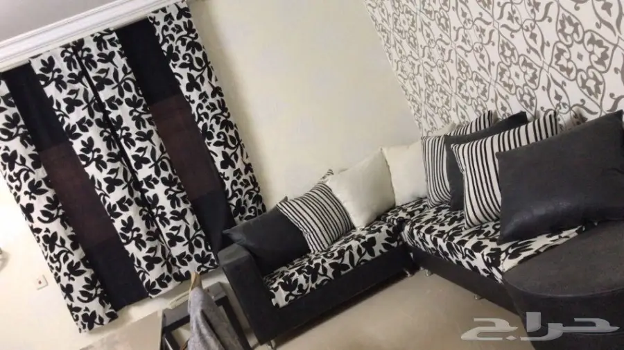 بيع كنب 3 قطع زاوية مع ستاره