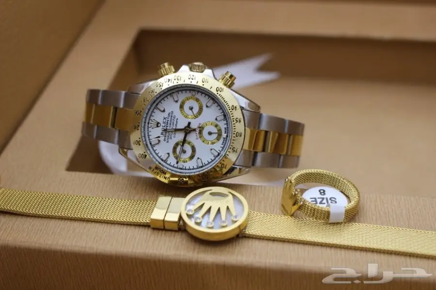 ساعه نسائي درجه نضيف ماركة رولكس موديل ديتونة (image 3)