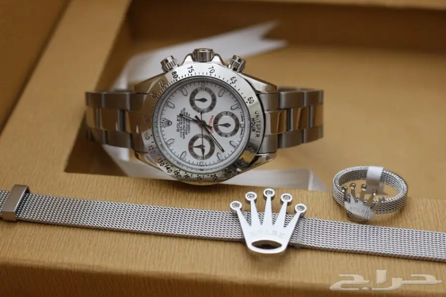 ساعه نسائي درجه نضيف ماركة رولكس موديل ديتونة (image 6)