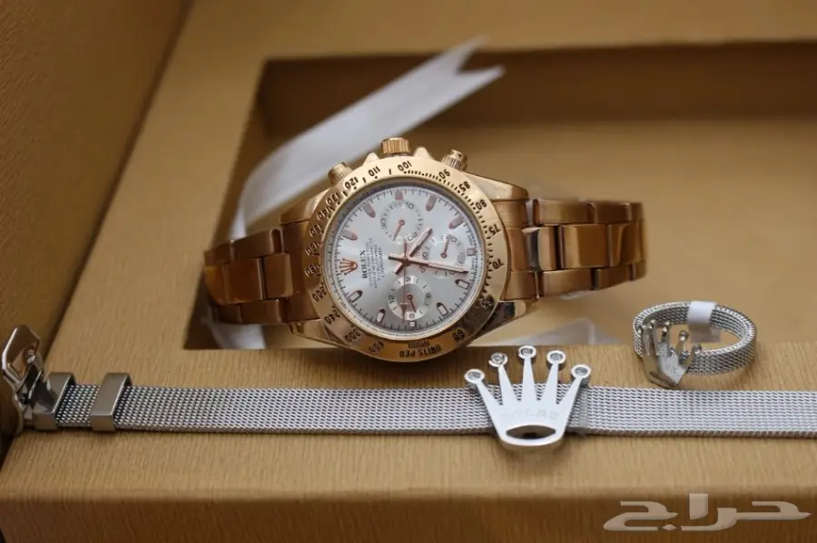 ساعه نسائي درجه نضيف ماركة رولكس موديل ديتونة (image 9)