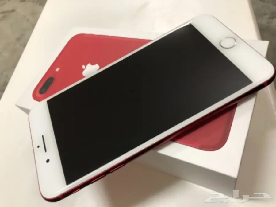 ايفون بلس7 احمر اخو الجديد استخدام اقل من شهر