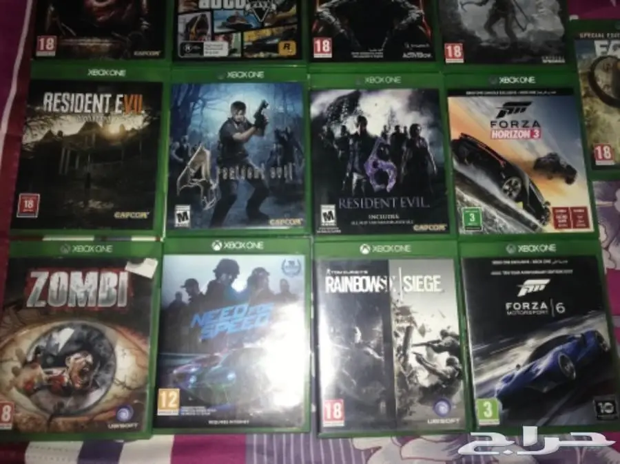 اشرطة اكس بوكس ون للبيع 