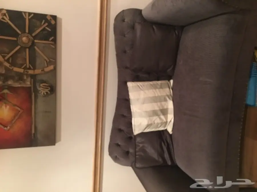 طقم كنبة أسود فاخر - 9 مقاعد (image 1)