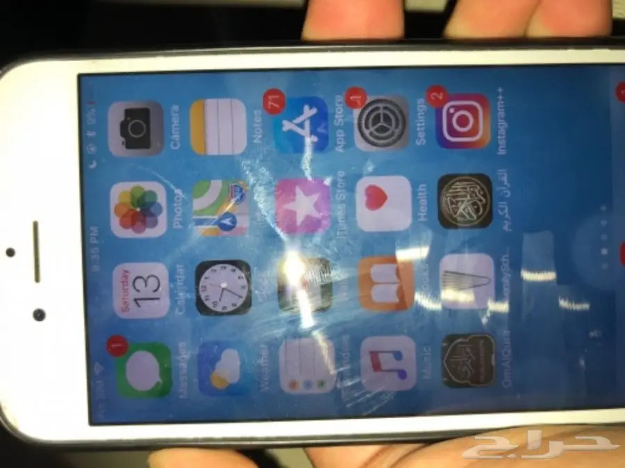 ايفون 6s للبيع على السومة نظيف تقريبا ويشتغل  (image 2)