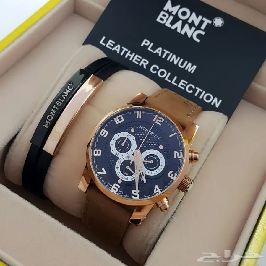  منت بلانك العالمية ساعة رجالي درجة أولى (image 5)
