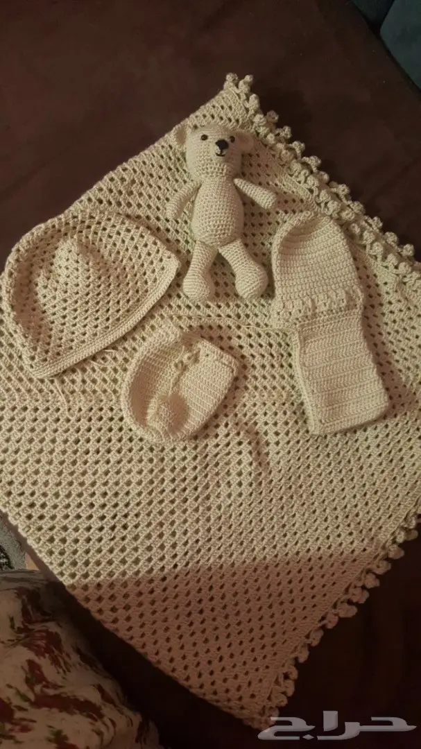 تعزيزات كروشية فاخرة - مفرش أطفال و صوف تركي أصيل (image 7)