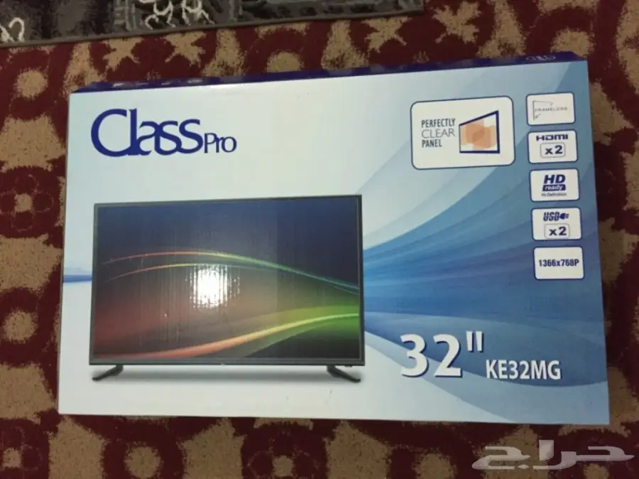 شاشة class 32 شبه جديدة ضمان سنتين