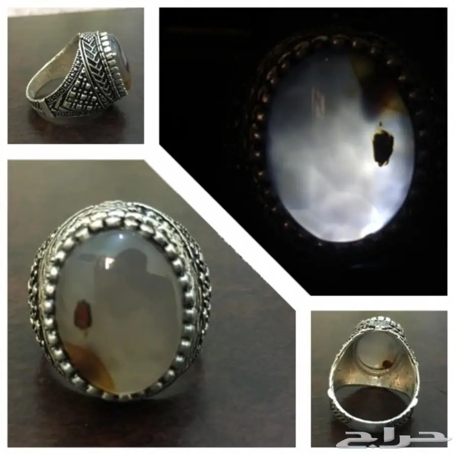 خواتم عقيق يماني طبيعي 