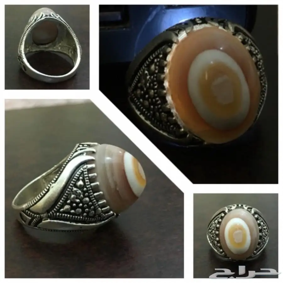 خواتم عقيق يماني طبيعي  (image 4)