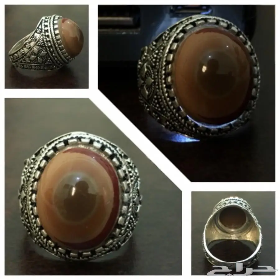 خواتم عقيق يماني طبيعي  (image 5)
