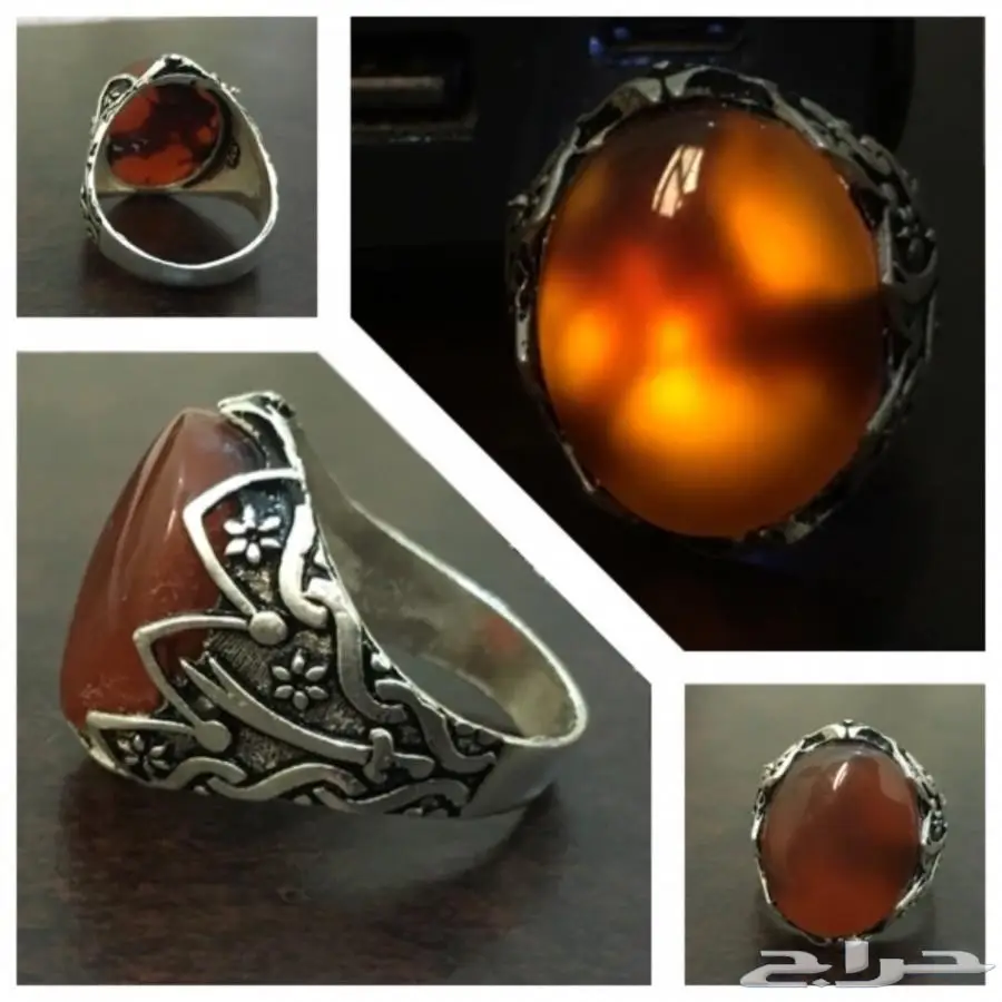 خواتم عقيق يماني طبيعي  (image 6)