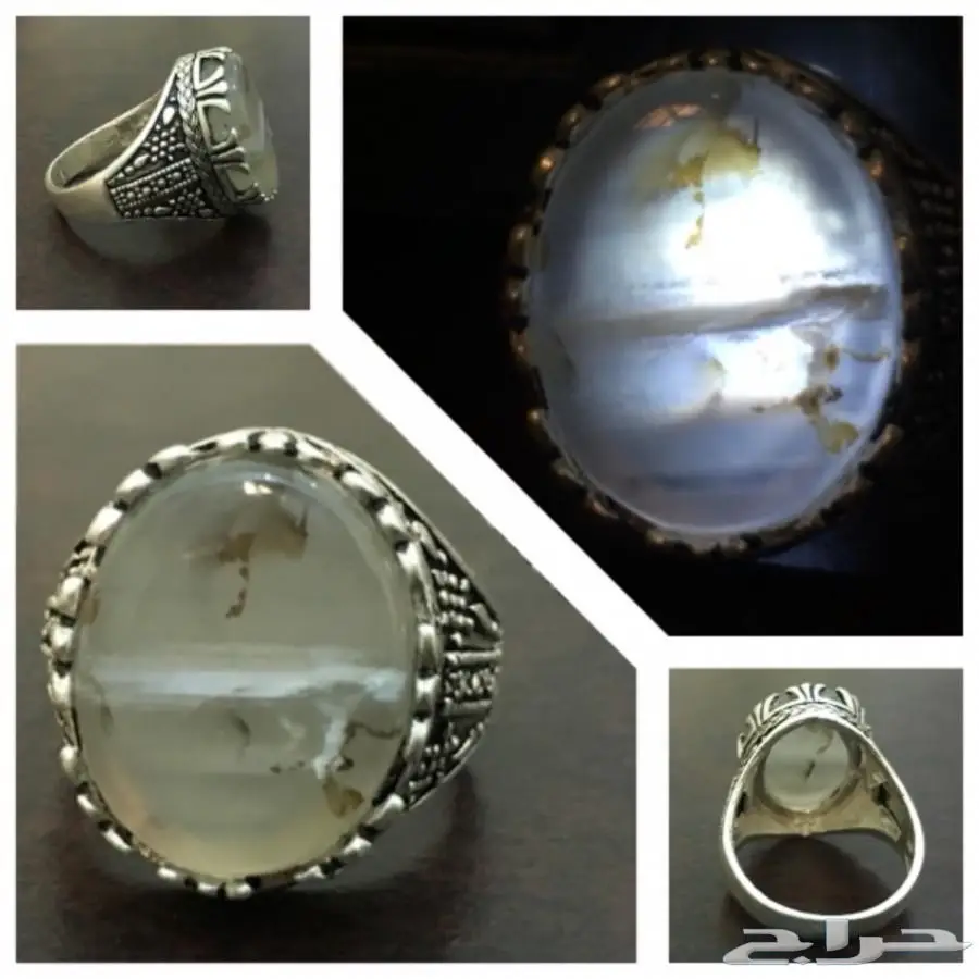 خواتم عقيق يماني طبيعي  (image 7)