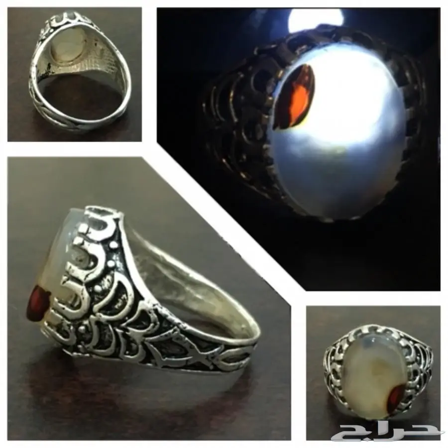 خواتم عقيق يماني طبيعي  (image 8)