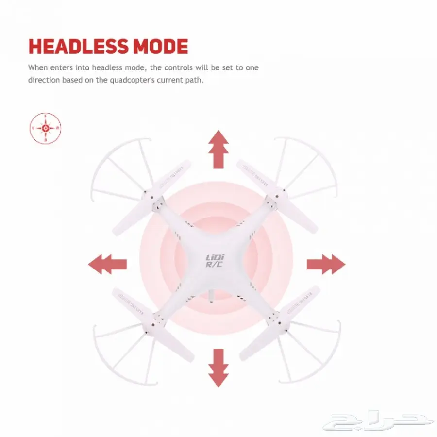 طائرة بكاميرا واي فاي مع بث مباشر وإقلاع وهبوط ذاتي مع ثبات عالي وثلاث سرعات تشتغل بريموت او تطبيق (image 4)