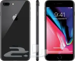 أيفون 8 بلس  Iphone plus space gray لون اسود 