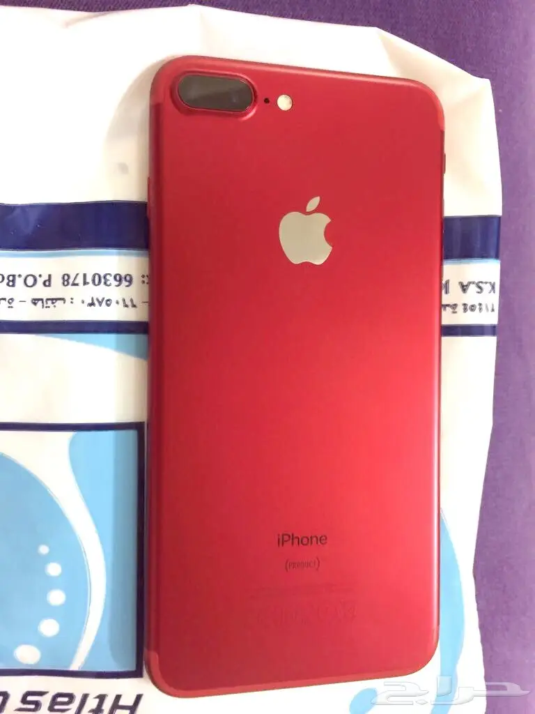 آيفون 7 بلس احمر 128 قيقا للبيع (image 1)
