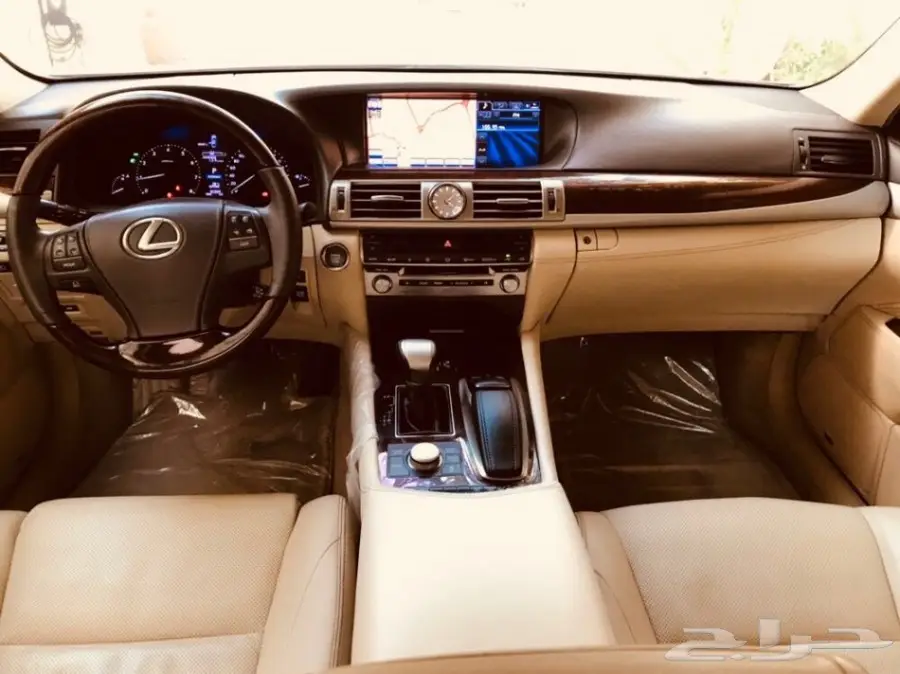 لكزس ال اس 460 لارج فل كامل 2013 م ابيض لؤلؤي (image 18)