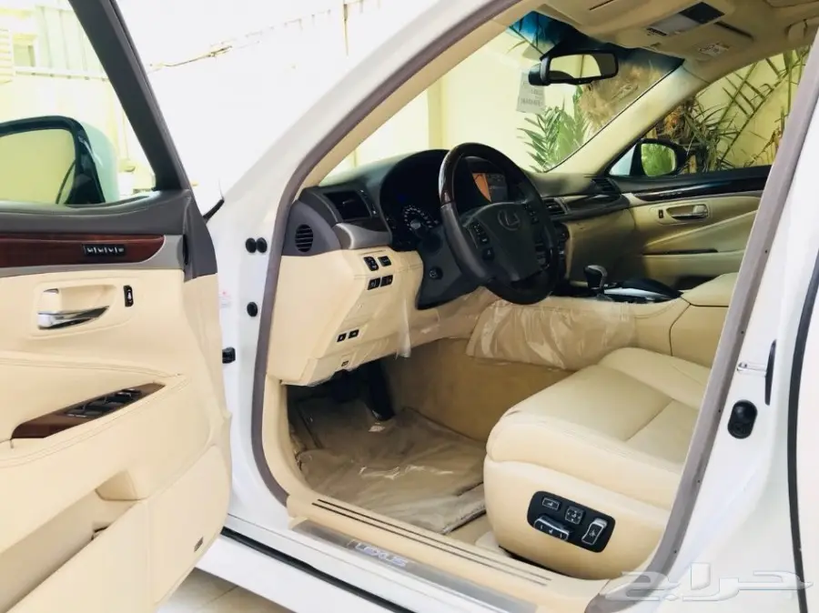 لكزس ال اس 460 لارج فل كامل 2013 م ابيض لؤلؤي (image 26)