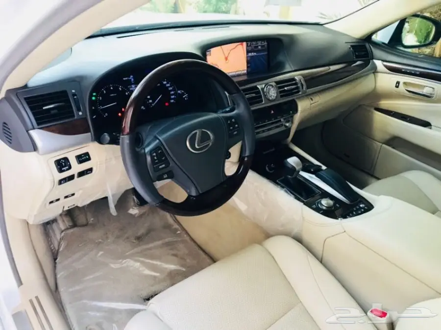 لكزس ال اس 460 لارج فل كامل 2013 م ابيض لؤلؤي (image 39)