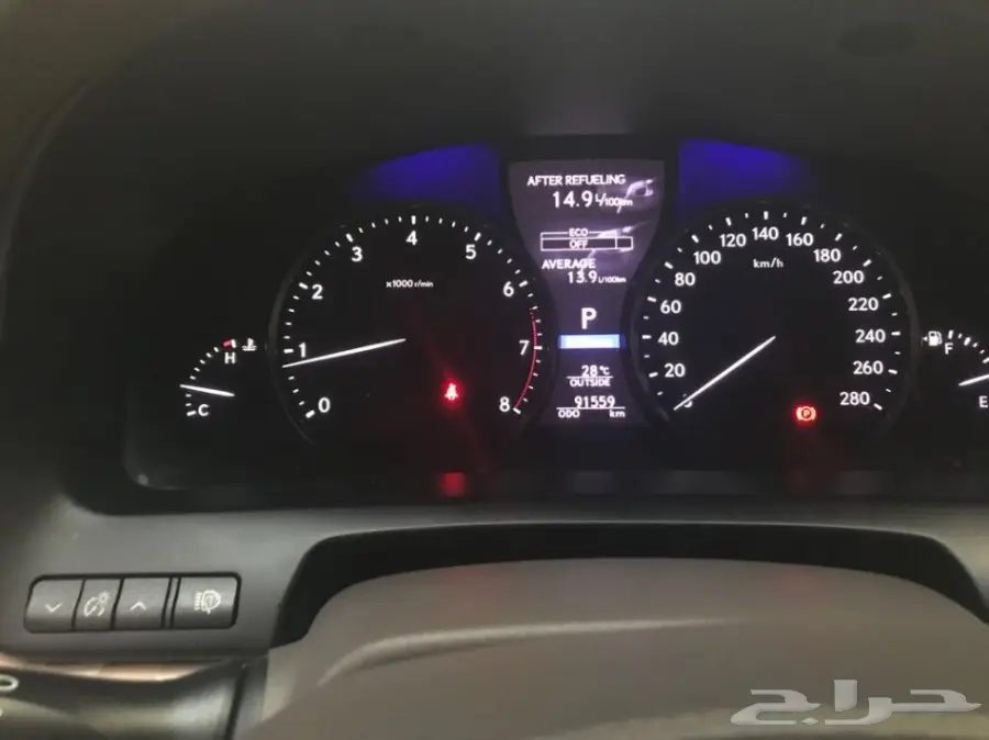 لكزس ال اس 460 لارج فل كامل 2013 م ابيض لؤلؤي (image 40)