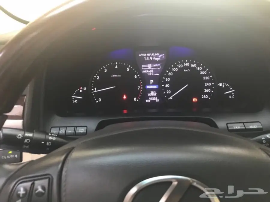 لكزس ال اس 460 لارج فل كامل 2013 م ابيض لؤلؤي (image 41)