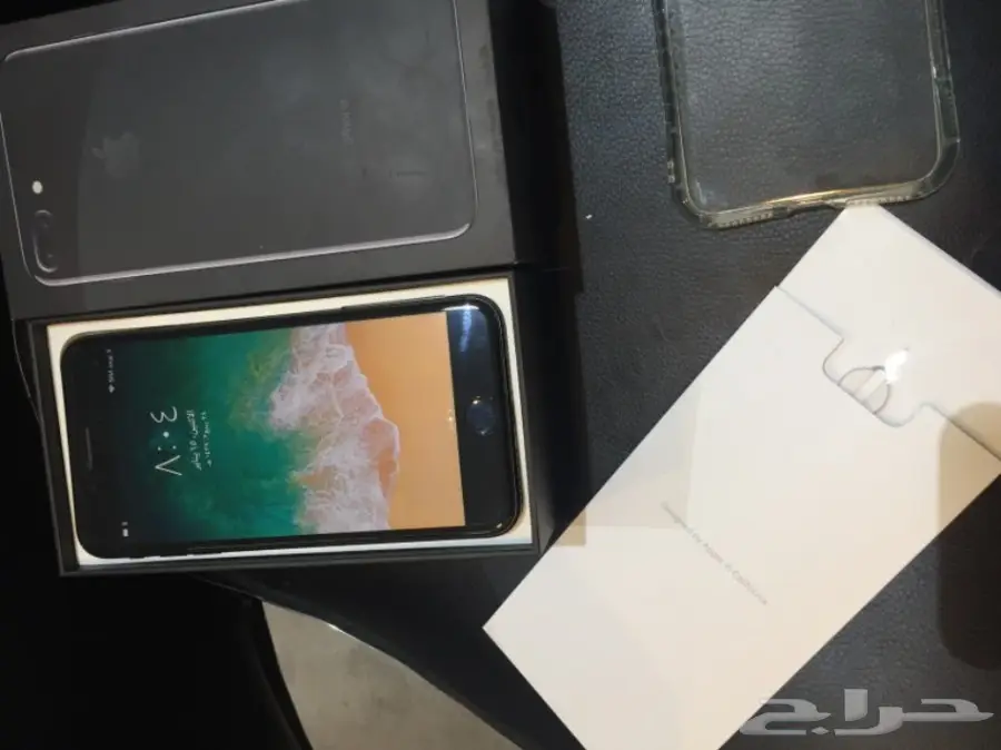 ايفون 7 بلس لماع 128 قيقا مع اغراضه نظيف جدا  (image 2)