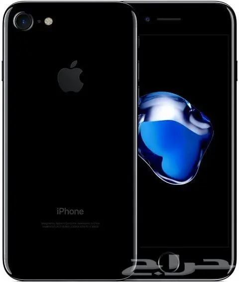 iPhone 7 اسود لماع 128 قيقا فيس تايم